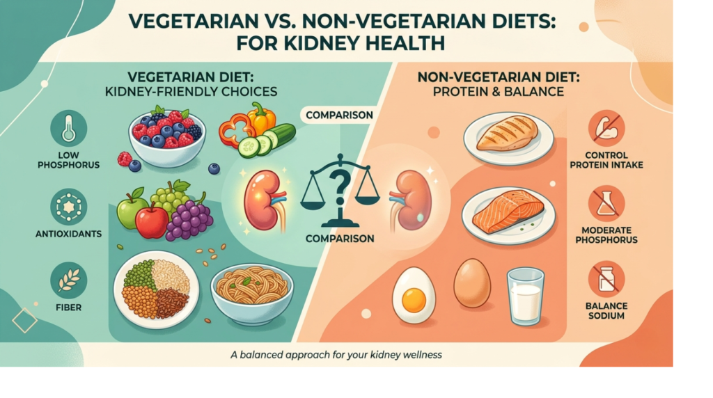 Vegetarian Diet vs Non-Veg Diet for Kidney Health