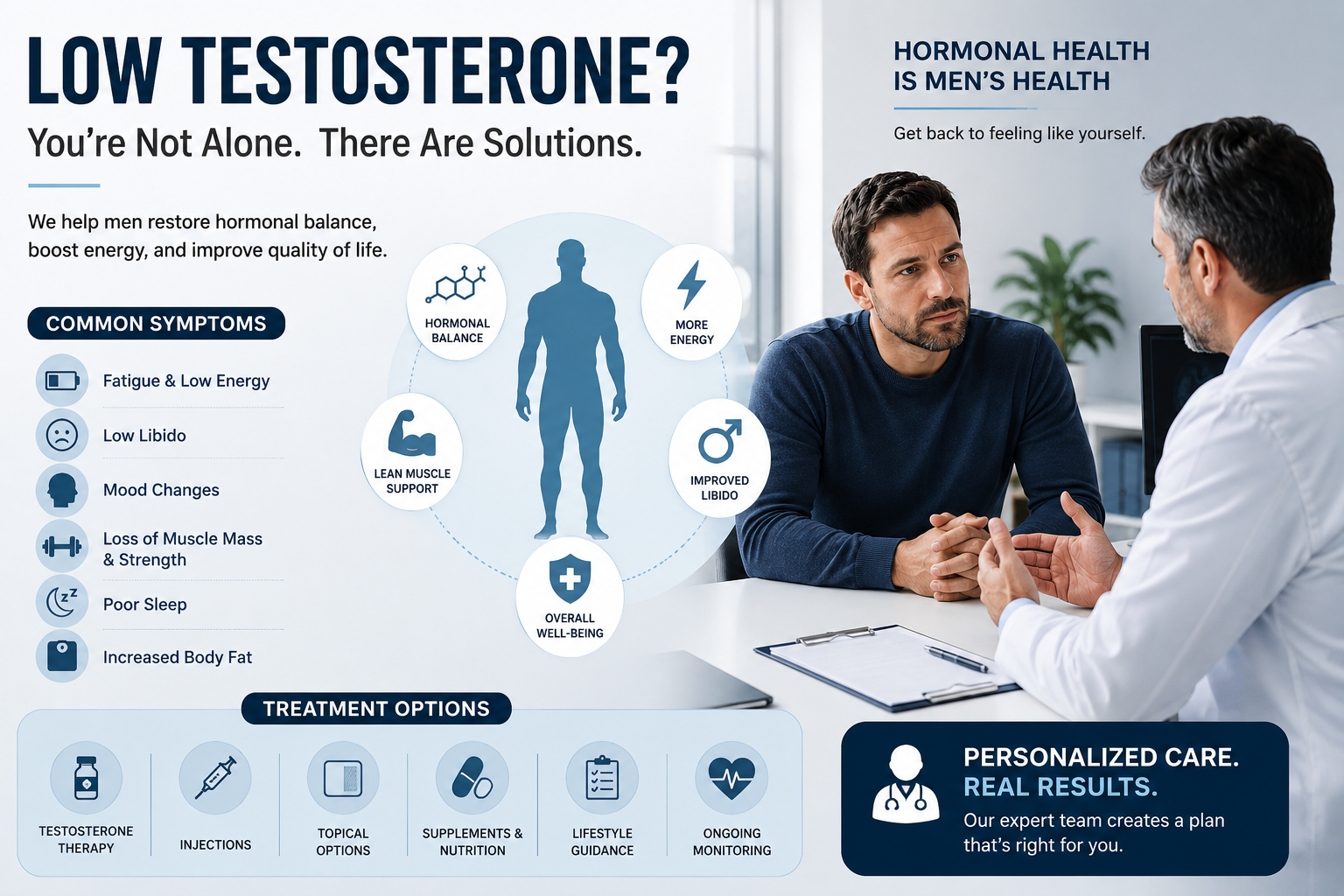 Testosterone Levels in Men: Symptoms of Low T and Treatment